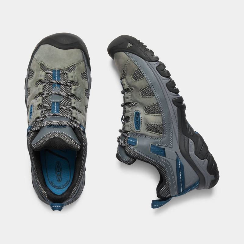 Zapatos Trekking Keen Targhee Vent Para Hombre Verdes Claro/Azules - Zapatos Keen Mexico (263907-TRU